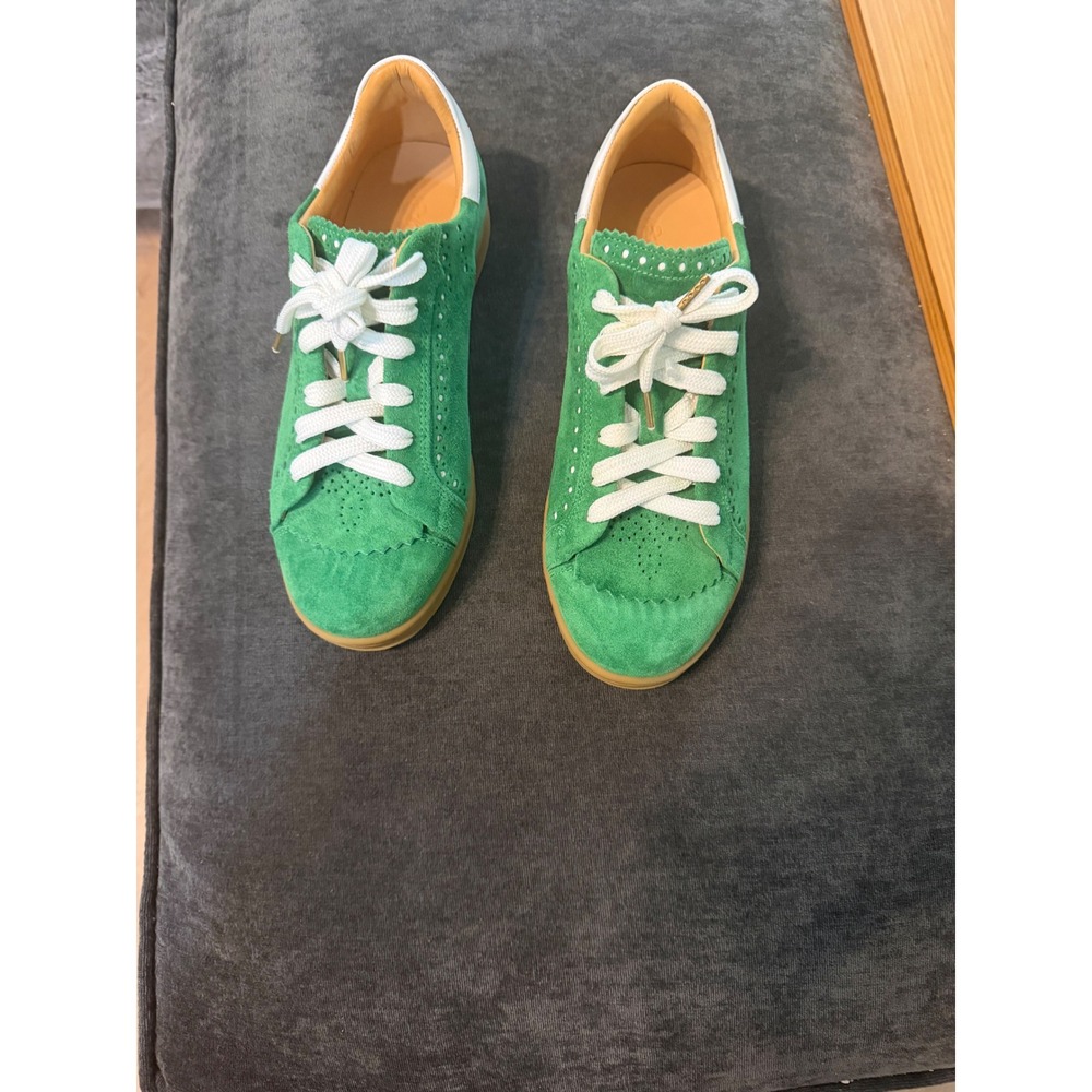 The Office of Angela Scott Mr. Colin Green Suede Brogue Sneakers 38.5 EU